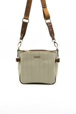 Silver & Polo SP884 Kadın Çapraz Çanta Hasır Bej-Taba