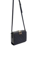 Silver & Polo SP888 Kadın Çapraz Çanta Monogram Siyah