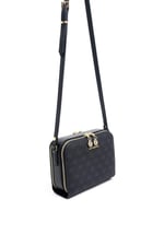 Silver & Polo SP888 Kadın Çapraz Çanta Monogram Siyah