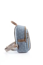Silver & Polo SP906 Kadın Sırt Çantası Monogram Mavi-Ten