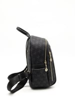 Silver & Polo SP906 Kadın Sırt Çantası Monogram Siyah