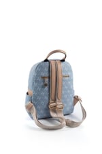 Silver & Polo SP906 Kadın Sırt Çantası Monogram Mavi-Ten