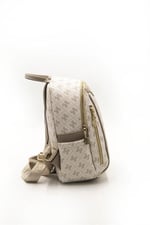 Silver & Polo SP906 Kadın Sırt Çantası Monogram Bej-Kum