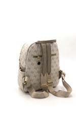 Silver & Polo SP906 Kadın Sırt Çantası Monogram Bej-Kum