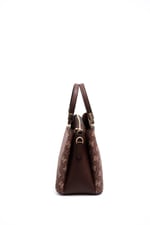 Silver & Polo SP913 Kadın El Çantası Monogram Kahve