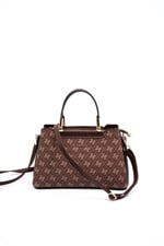 Silver & Polo SP913 Kadın El Çantası Monogram Kahve