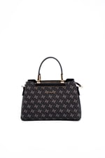 Silver & Polo SP913 Kadın El Çantası Monogram Füme-Siyah