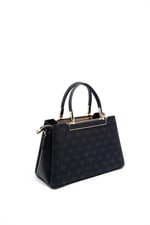 Silver & Polo SP913 Kadın El Çantası Monogram Siyah