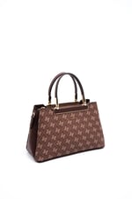 Silver & Polo SP913 Kadın El Çantası Monogram Kahve