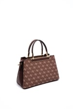 Silver & Polo SP913 Kadın El Çantası Monogram Kahve
