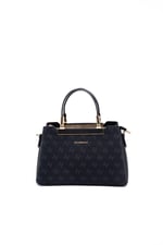 Silver & Polo SP913 Kadın El Çantası Monogram Siyah