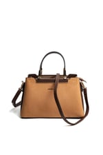 Silver & Polo SP913 Kadın El Çantası Süet Taba-Kahve