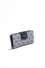 Silver & Polo SP928 Kadın Cüzdan & Kartlık Monogram Gri-Lacivert