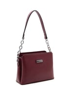 Silver & Polo SP937 Kadın Omuz Çantası Düz Bordo