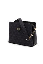 Silver & Polo SP937 Kadın Omuz Çantası Monogram Siyah