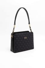Silver & Polo SP937 Kadın Omuz Çantası Monogram Siyah