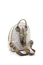 Silver & Polo SP945 Kadın Sırt Çantası Monogram Bej-Kum