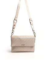 Silver & Polo SP963 Kadın Çapraz Çanta Logolu Bej-S.Bej