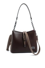 Silver & Polo SP974 Kadın Omuz Çantası Düz Kahve-Vizon