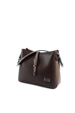 Silver & Polo SP974 Kadın Omuz Çantası Düz Kahve-Vizon
