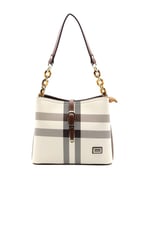 Silver & Polo SP974 Kadın Omuz Çantası Ekose Krem-Taba