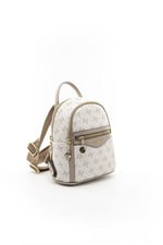 Silver & Polo SP983 Kadın Sırt Çantası Monogram Bej-Kum
