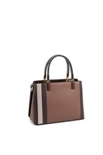 Silver & Polo SP987 Kadın El Çantası Ekose Koyu Kahve-Kahve