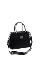 Silver & Polo SP987 Kadın El Çantası Fashion Siyah-Rugan Siyah