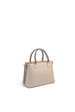 Silver & Polo SP987 Kadın El Çantası Logolu Bej