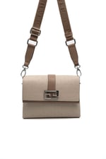 SP1009 Kadın Çapraz Çanta Fashion Bej-Latte