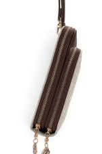 SP1011 Kadın Telefon Çantası Monogram Taş - Kahve SP1011-M178