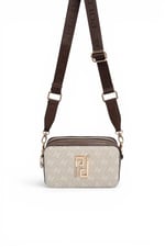 SP1078 Kadın Çapraz Çanta Monogram Taş - Kahve SP1078-M178