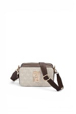 SP1078 Kadın Çapraz Çanta Monogram Taş - Kahve SP1078-M178