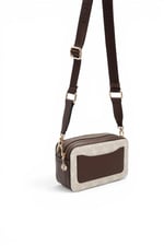 SP1078 Kadın Çapraz Çanta Monogram Taş - Kahve SP1078-M178