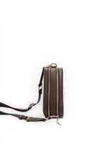 SP1078 Kadın Çapraz Çanta Monogram Taş - Kahve SP1078-M178
