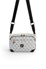 SP1094 Kadın Çapraz Çanta Monogram Beyaz-Siyah SP1094-M178