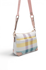 SP1110 Kadın Çapraz Çanta Ekose Lila-Pembe SP1110-M71