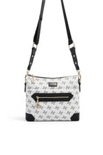 SP1110 Kadın Çapraz Çanta Monogram Beyaz - Siyah SP1110-M178