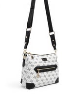 SP1110 Kadın Çapraz Çanta Monogram Beyaz - Siyah SP1110-M178
