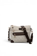 SP1110 Kadın Çapraz Çanta Monogram Taş-Kahve