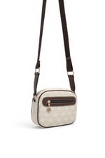 SP1111 Kadın Çapraz Çanta Monogram Taş - Kahve SP1111-M178
