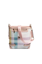 SP1120 Kadın Çapraz Çanta Ekose Lila-Pembe