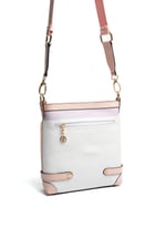 SP1120 Kadın Çapraz Çanta Ekose Lila-Pembe