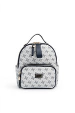 SP1130 Kadın Sırt Çantası Monogram Beyaz - Lacivert SP1130-M178