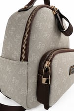 SP1130 Kadın Sırt Çantası Monogram Taş - Kahve SP1130-M178
