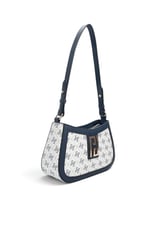 SP1132 Kadın Çapraz Çanta Monogram Beyaz - Lacivert SP1132-M178