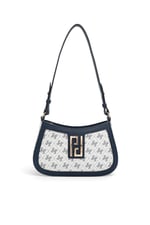 SP1132 Kadın Çapraz Çanta Monogram Beyaz - Lacivert SP1132-M178