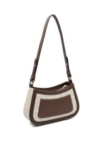 SP1132 Kadın Çapraz Çanta Monogram Taş-Kahve