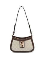 SP1132 Kadın Çapraz Çanta Monogram Taş-Kahve