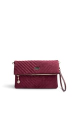 SP1134 Kadın Portföy & Clutch Kapitone V Süet Bordo - Süet Bordo SP1134-M152
